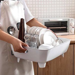 MANO Dish Drying Rack with Drainboard Dish Drainer | Designed Water Outlet